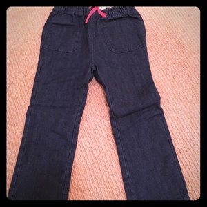 Mini Boden dark blue stretch denim 3-4y NWT